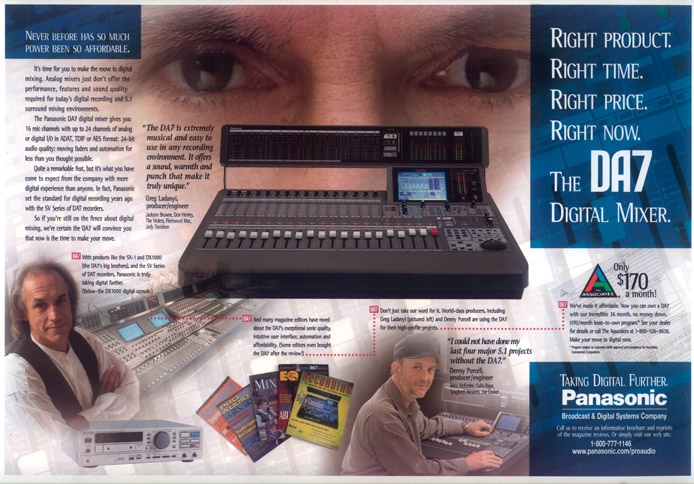 Greg Ladanyi for Panasonic Pro Audio